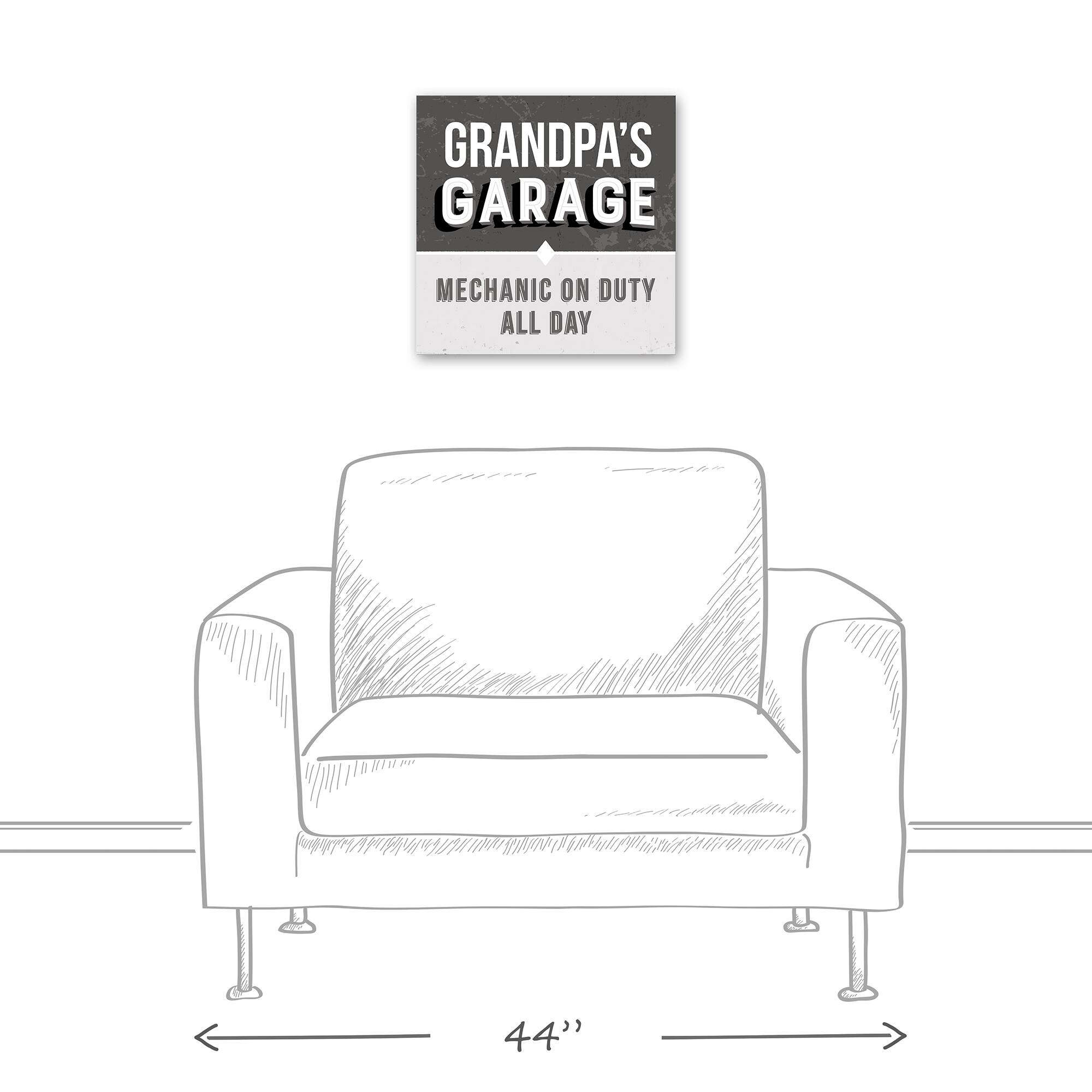 Grandpa's Garage Canvas Wall Art